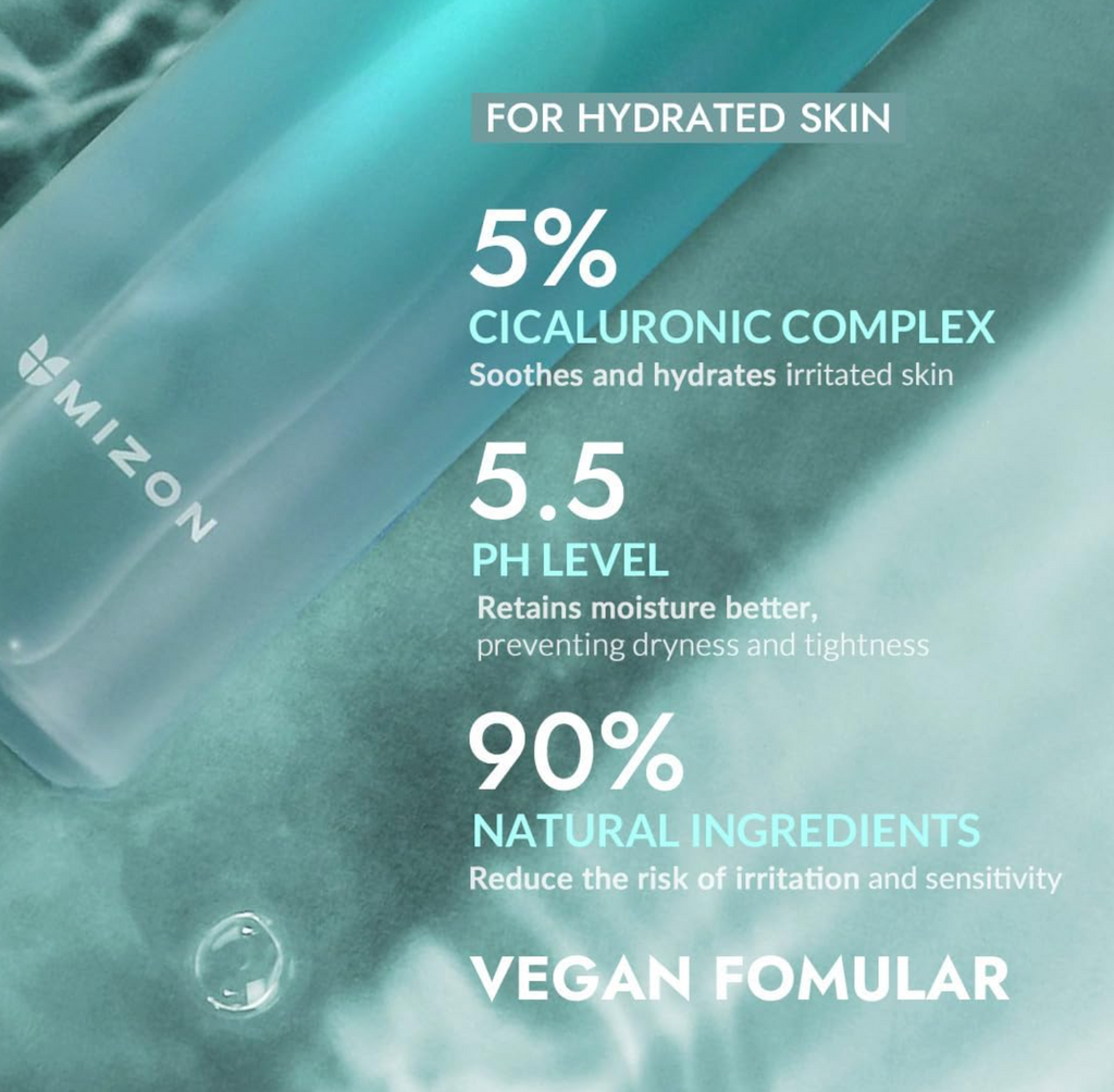 CICALURONIC TONER (150ml) Korean skincare - Prime & Shine – Your Skin’s First Step to Hydration and Glow - Improves skin tone - Deep hydratation