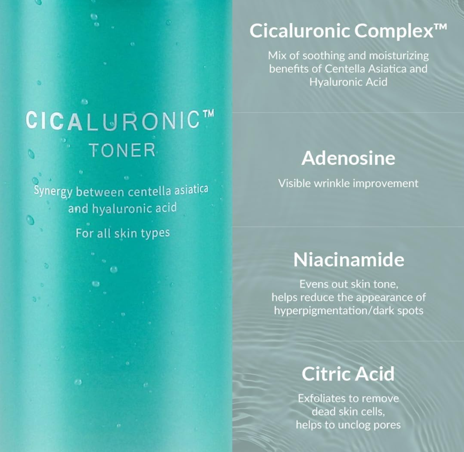 CICALURONIC TONER (150ml) Korean skincare - Prime & Shine – Your Skin’s First Step to Hydration and Glow - Improves skin tone - Deep hydratation