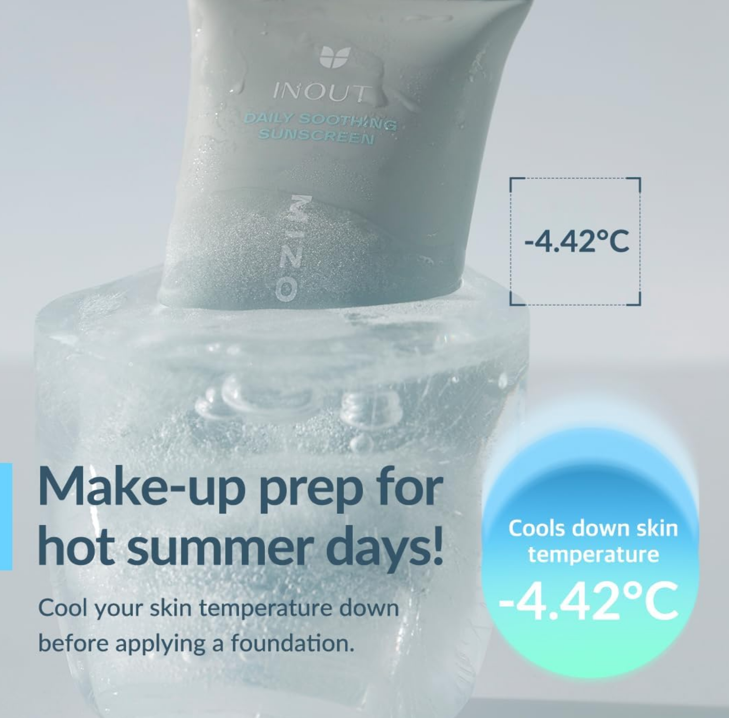 [MIZON] INOUT DAILY SOOTHING SUNSCREEN SPF50+ (50ML) Korean Skincare - Moisturizing - No White Cast - Suitable for Acne-Prone Skin