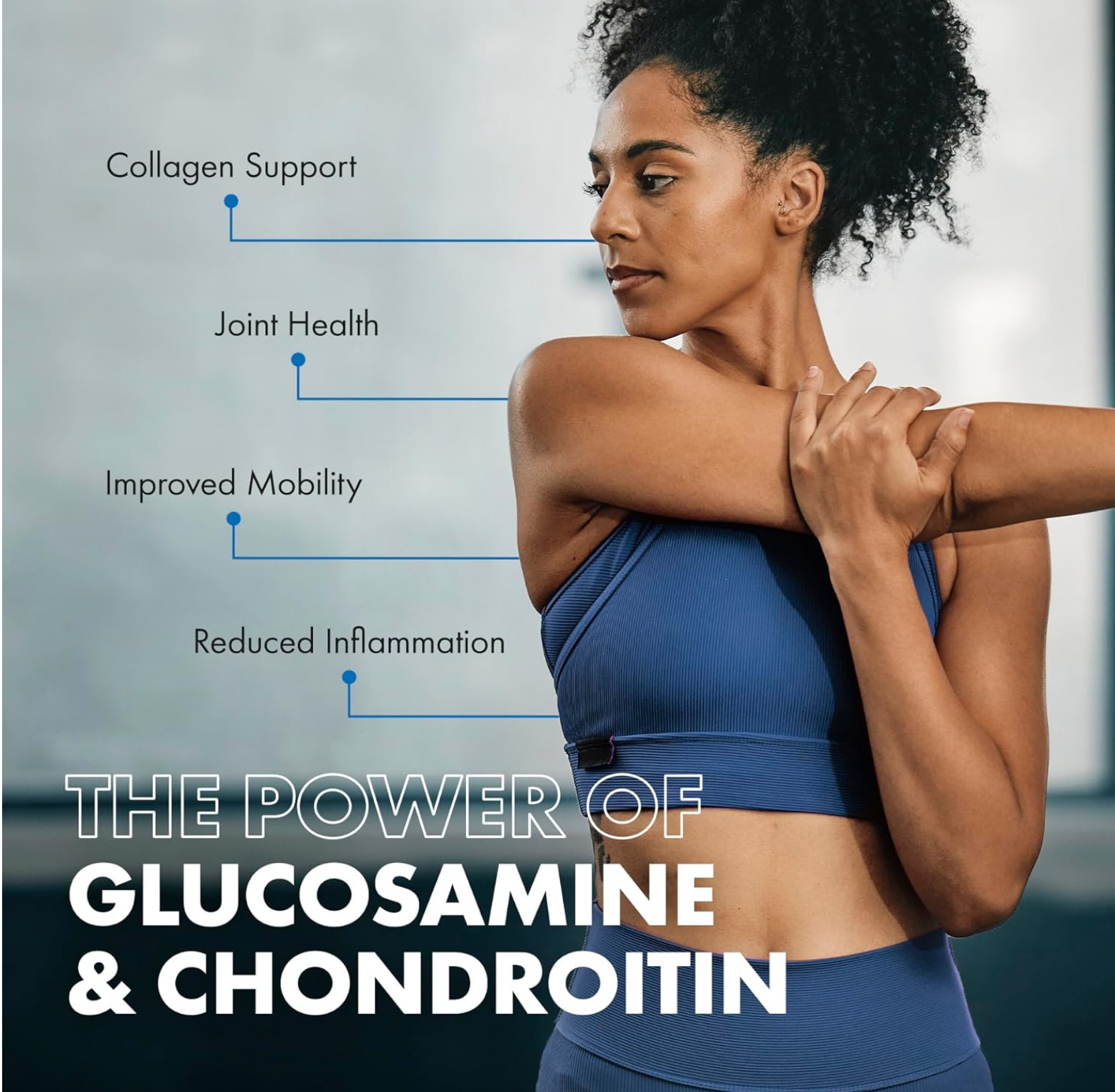 Glucosamine and Chondroitin High Strength Complex with MSM, Vitamin C, Ginger, Rosehip & Turmeric - 120 Premium Capsules Joint Care Supplements Made in The UK by Incite Nutrition
