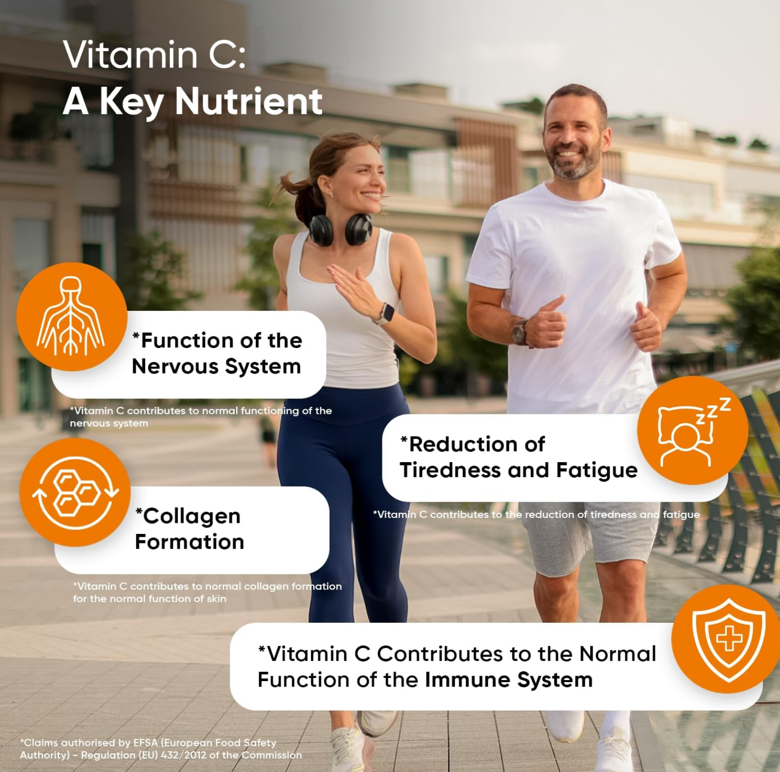 Vitamin C 1000mg, 180 Vegan Tablets with Bioflavonoids and Rosehip, 6 Month Supply - Contributes to the Normal Function of the Immune System (EFSA), Gluten and GMO Free