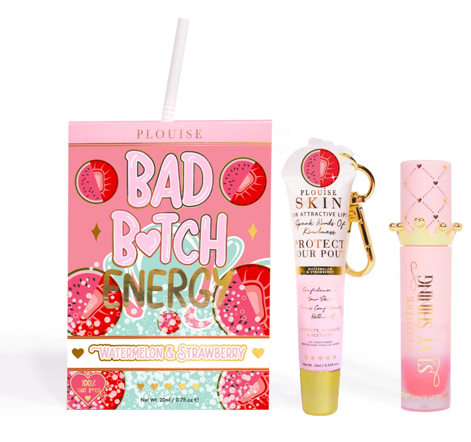 Bad Bitch Energy Lip Duo - Strawberry and Watermelon