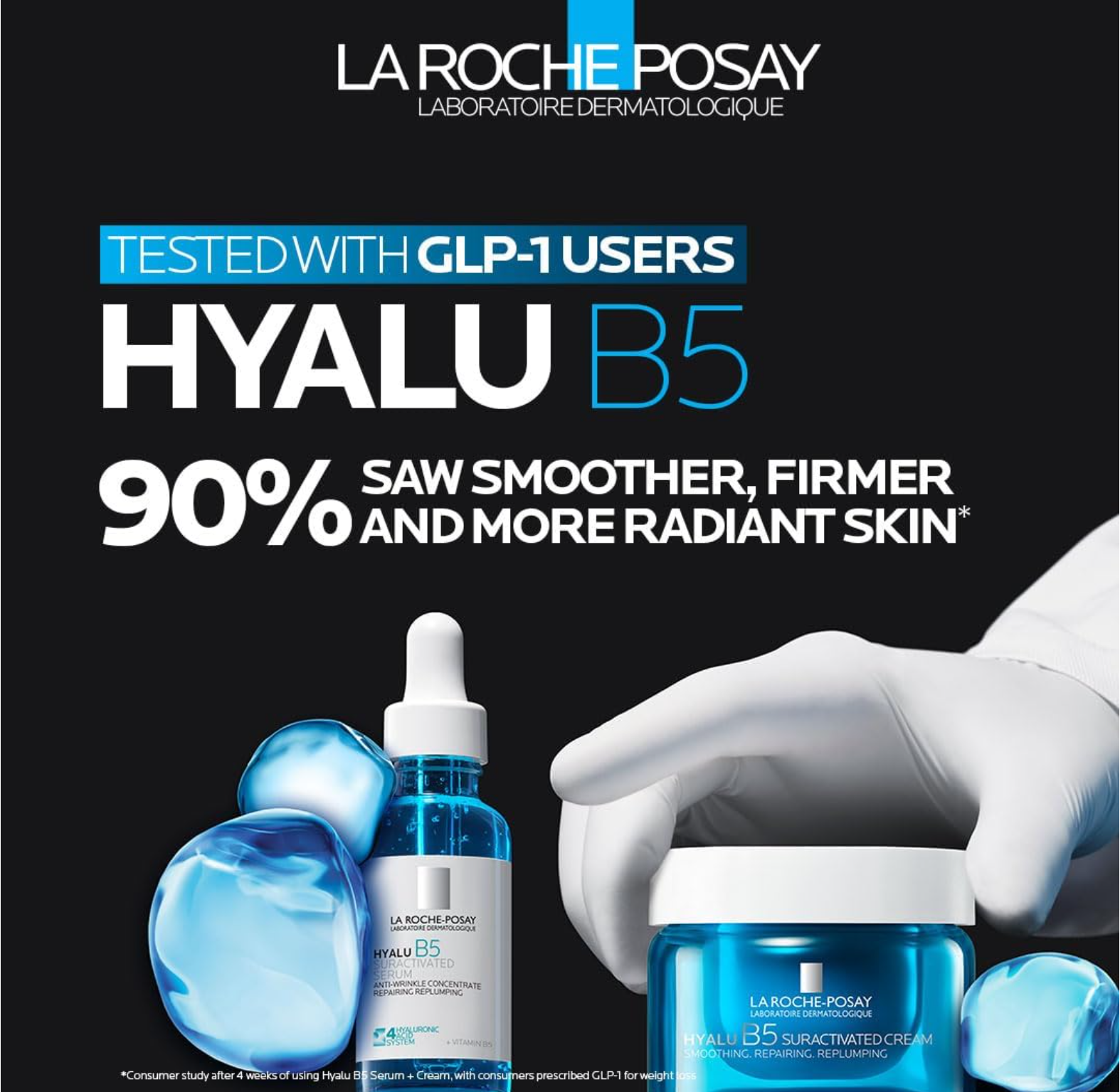 La Roche-Posay Hyalu B5 Anti-Wrinkle Firming Cream, Smoothing and Plumping Action, Reduced Fine Lines, with 3 Types of Hyaluronic Acid, 50 ml