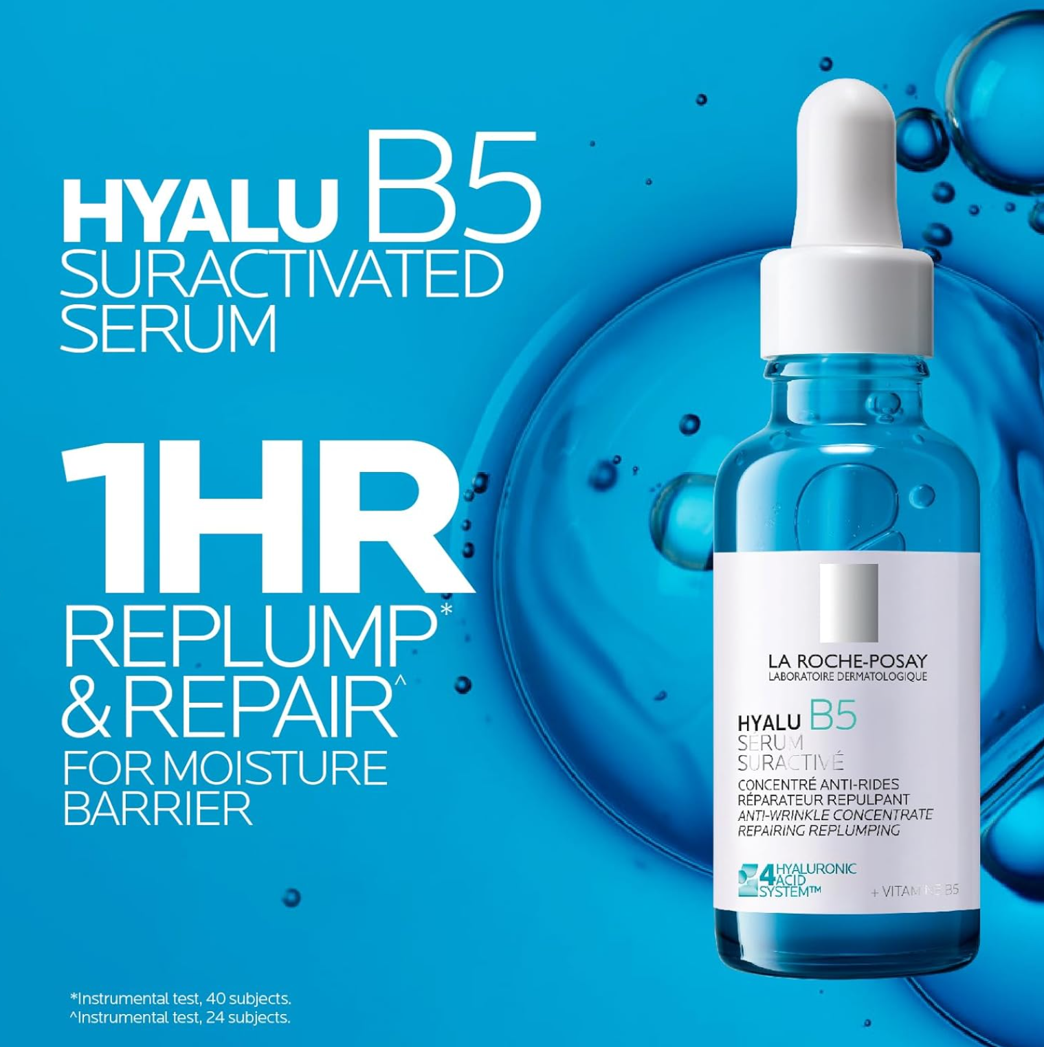 La Roche-Posay Hyalu B5 Hydrating Face Serum with Hyaluronic Acid for Dry and Dehydrated Skin, Re-Plump and Repair Skin, Lightweight Gel-Like Texture, 30ml