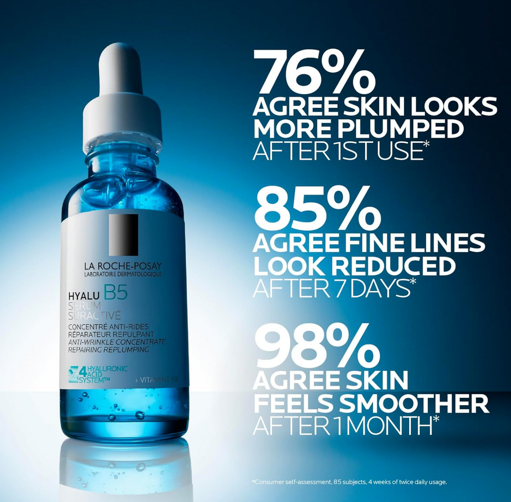 La Roche-Posay Hyalu B5 Hydrating Face Serum with Hyaluronic Acid for Dry and Dehydrated Skin, Re-Plump and Repair Skin, Lightweight Gel-Like Texture, 30ml