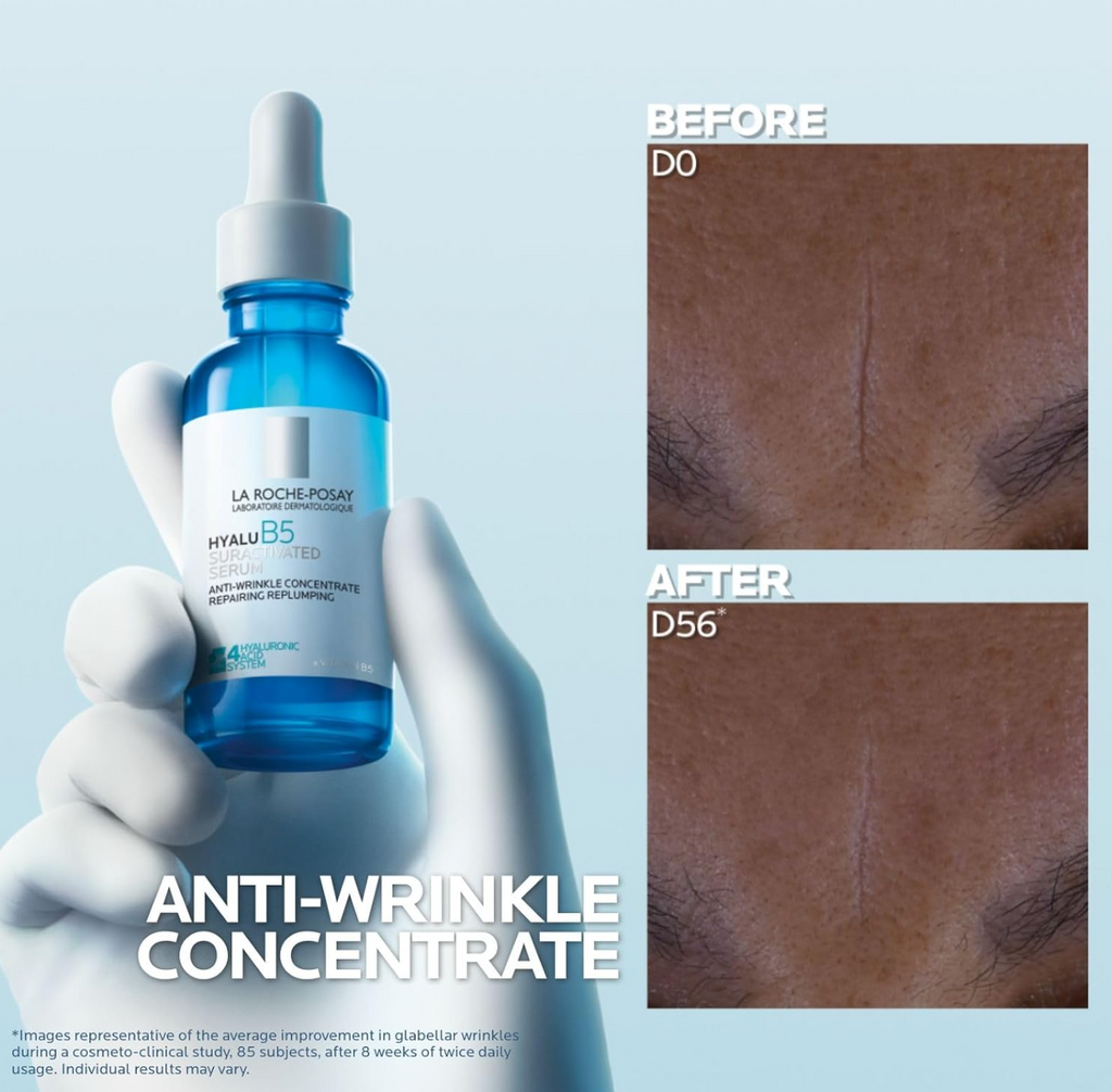 La Roche-Posay Hyalu B5 Hydrating Face Serum with Hyaluronic Acid for Dry and Dehydrated Skin, Re-Plump and Repair Skin, Lightweight Gel-Like Texture, 30ml
