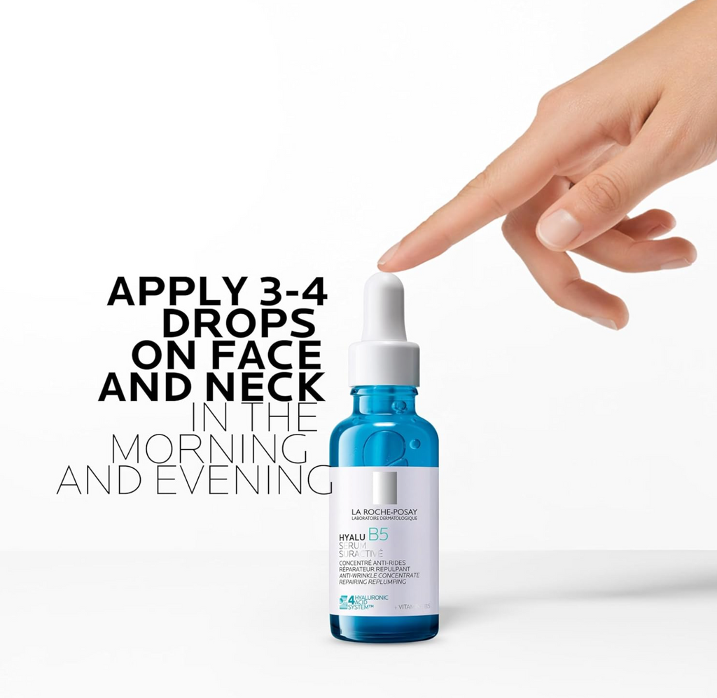 La Roche-Posay Hyalu B5 Hydrating Face Serum with Hyaluronic Acid for Dry and Dehydrated Skin, Re-Plump and Repair Skin, Lightweight Gel-Like Texture, 30ml