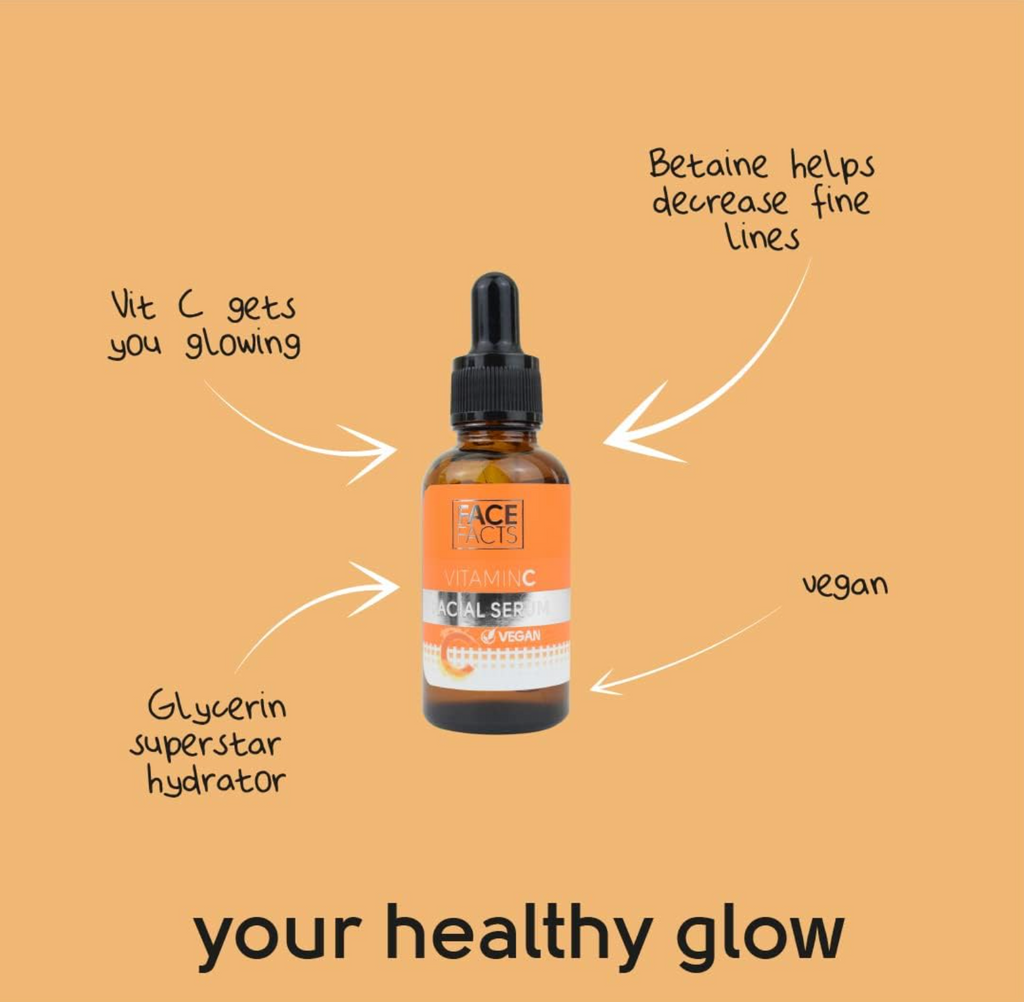 Face Facts Vitamin C Facial Serum | Brightening + Hydrating | 30ml